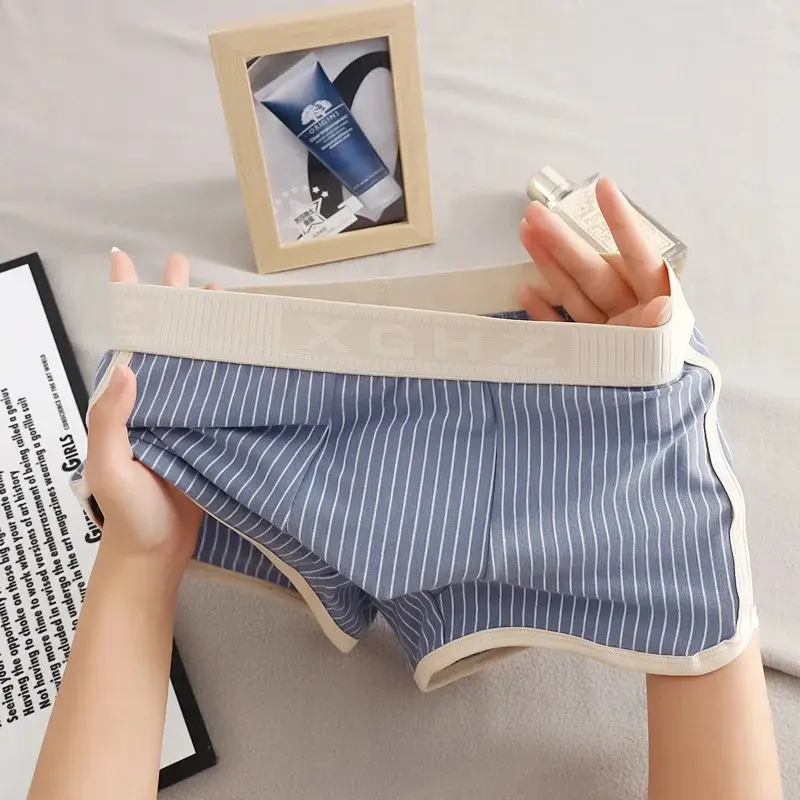 Striped Boxer Men Underwear Cotton Soft Fashion Boxershort Mens Boxers Man Cuecas Masculina Size M-3XL YT88358