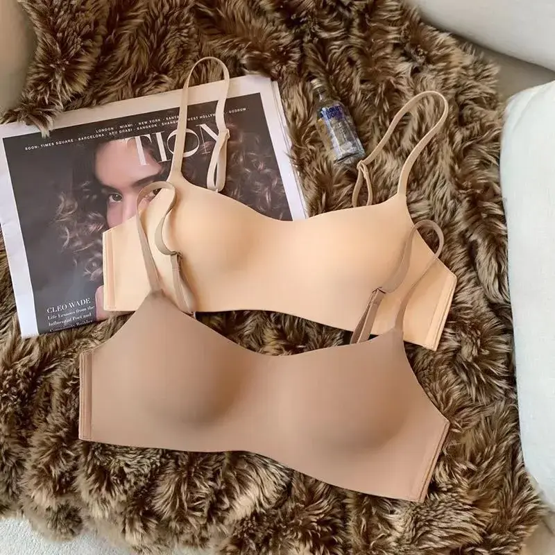 Seamless Tube Top Bras Women Underwear Small Chest Bras Women's Upper Support Bra Non-Wire Female Sexy Lingerie Solid Intimates