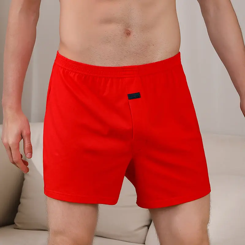 Pants Plus Size Boxer Briefs for Men Cotton Slacks All High-waisted Boxers Big Underpants Pajama Bottoms At Home High Waist