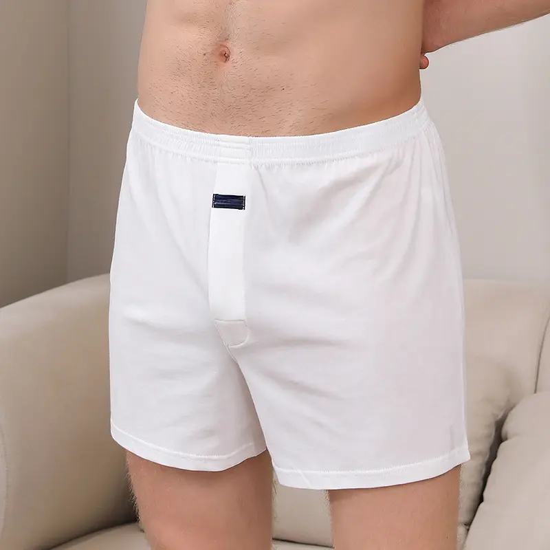Pants Plus Size Boxer Briefs for Men Cotton Slacks All High-waisted Boxers Big Underpants Pajama Bottoms At Home High Waist
