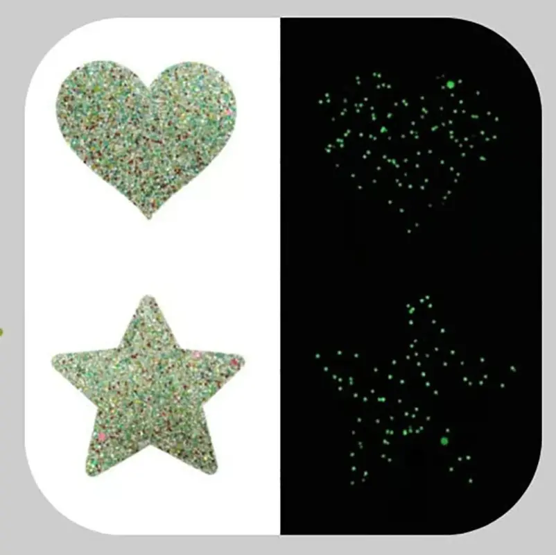 Sexy Nipple Pasties Invisible Disposable Breast Patch Clover Luminous Glitter Breast Lift Tape Chest Stickers Bara Nipple Covers
