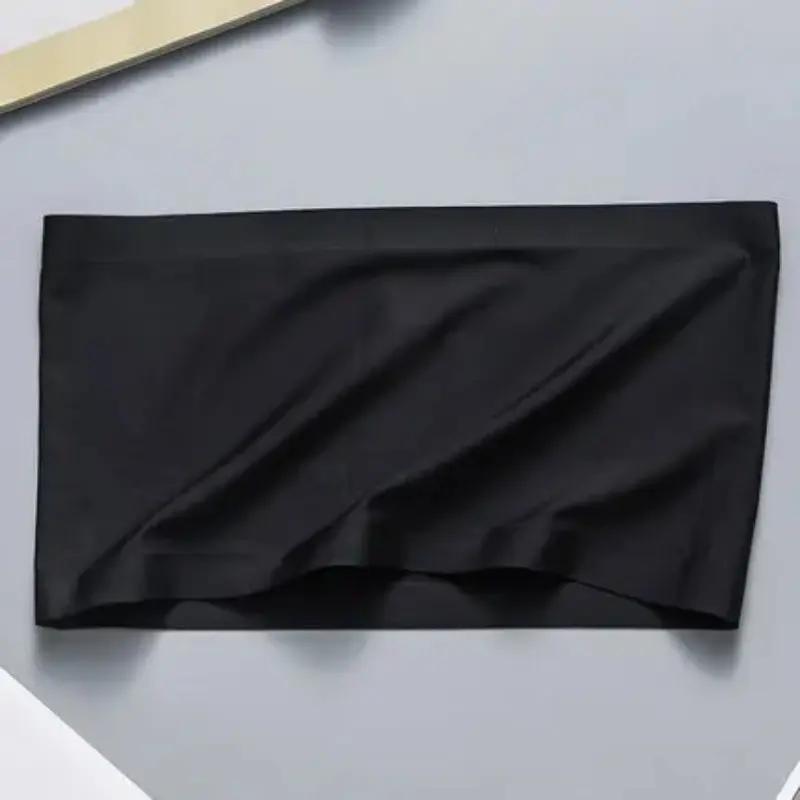 Summer Women Modal Bandeau Top Solid Breathable Strapless Bra Bandeau Soft Seamless Women Casual Tank Crop Tops
