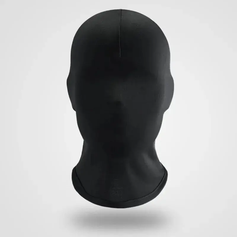 Black Full Face No Hole Cover Hat Women Men Army Tactical Cs Balaclava Cap Sun Uv Protection Bike Motorcycle Multi-Hole Ski Mask