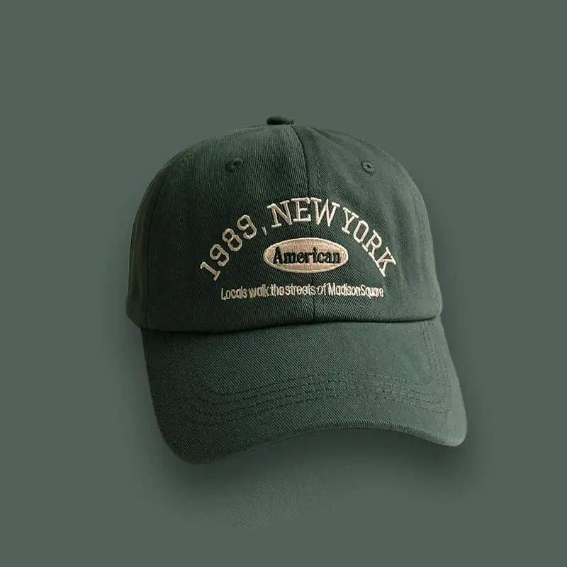 Embroidery 1989 New York Baseball Hats Washed Cotton Cap for Men Women Adjustable Snapback Caps Baseball Cap Letter Dad Hat Hot