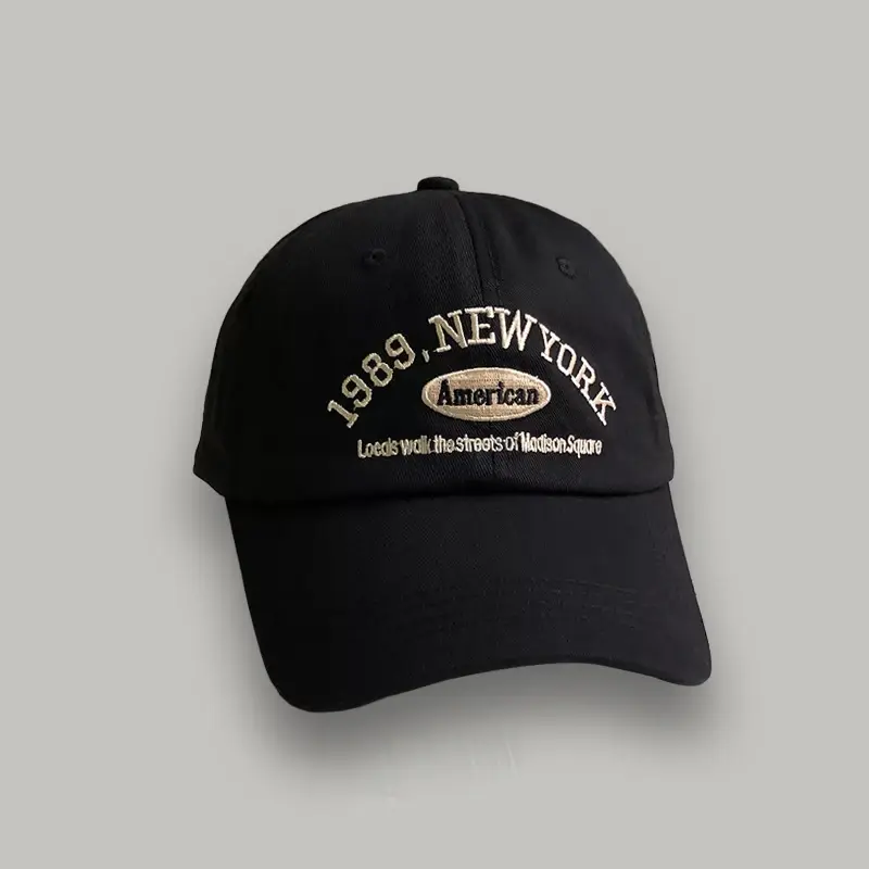 Embroidery 1989 New York Baseball Hats Washed Cotton Cap for Men Women Adjustable Snapback Caps Baseball Cap Letter Dad Hat Hot