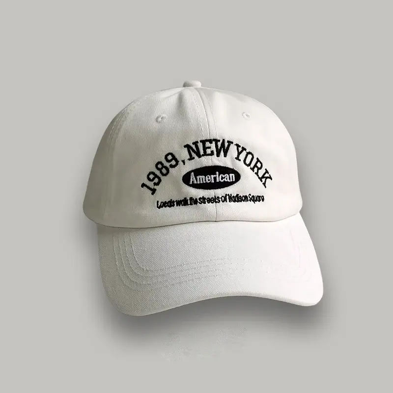 Embroidery 1989 New York Baseball Hats Washed Cotton Cap for Men Women Adjustable Snapback Caps Baseball Cap Letter Dad Hat Hot