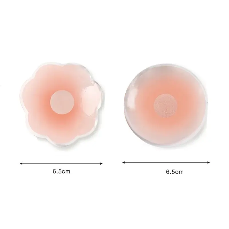 24PCS Invisible Self Adhesive Chest Paste Reusable Sticker Breast Petal Strapless Lift Up Bra Pad Silicone Petal Nipple Cover