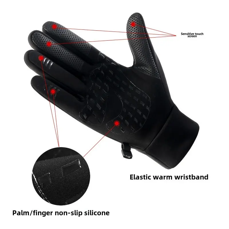 Winter Gloves Waterproof Thermal Sport Glove for Men Women for Running Cycling Driving Ski Hiking Warm Glove for Work