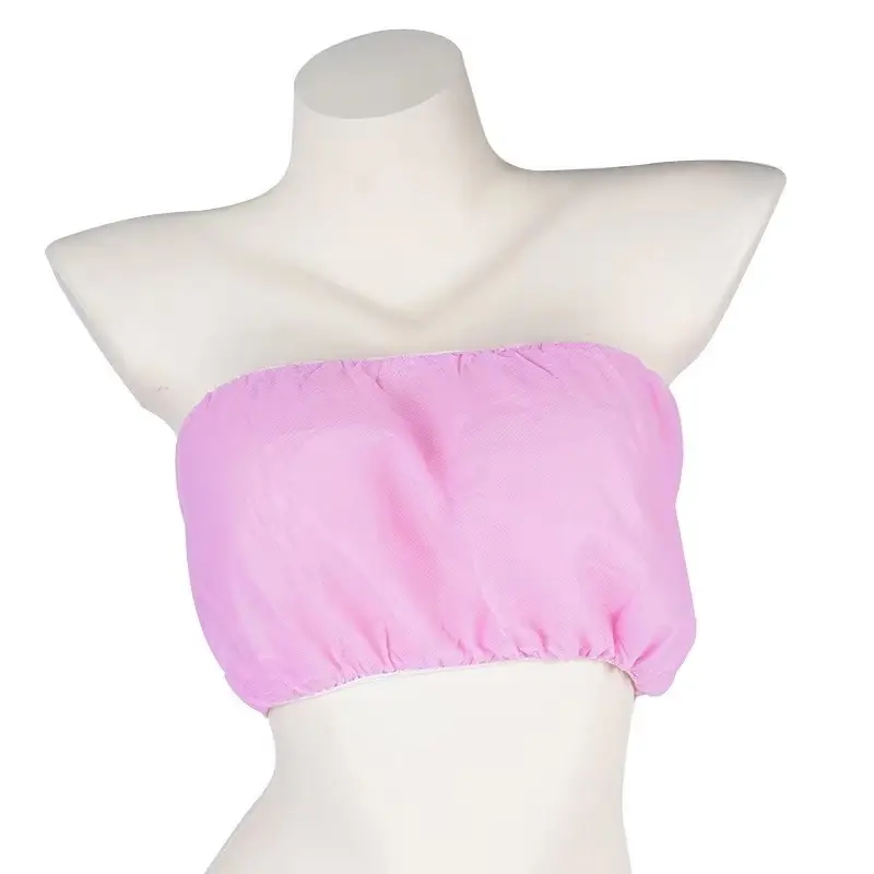 50 Pcs Beauty Salon Massage Chest Wraps Non-Woven Fabric Bras Sauna SPA Disposable Bras Sauna Underwear