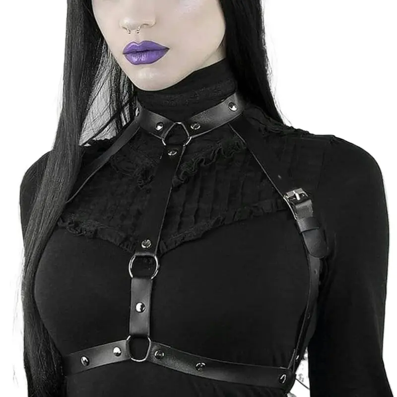 Fashion Belt Street Style Chest Harness Belt Suspenders for Women Decoration  Punk Rock Leather Belt Gothic Clothing Accessories