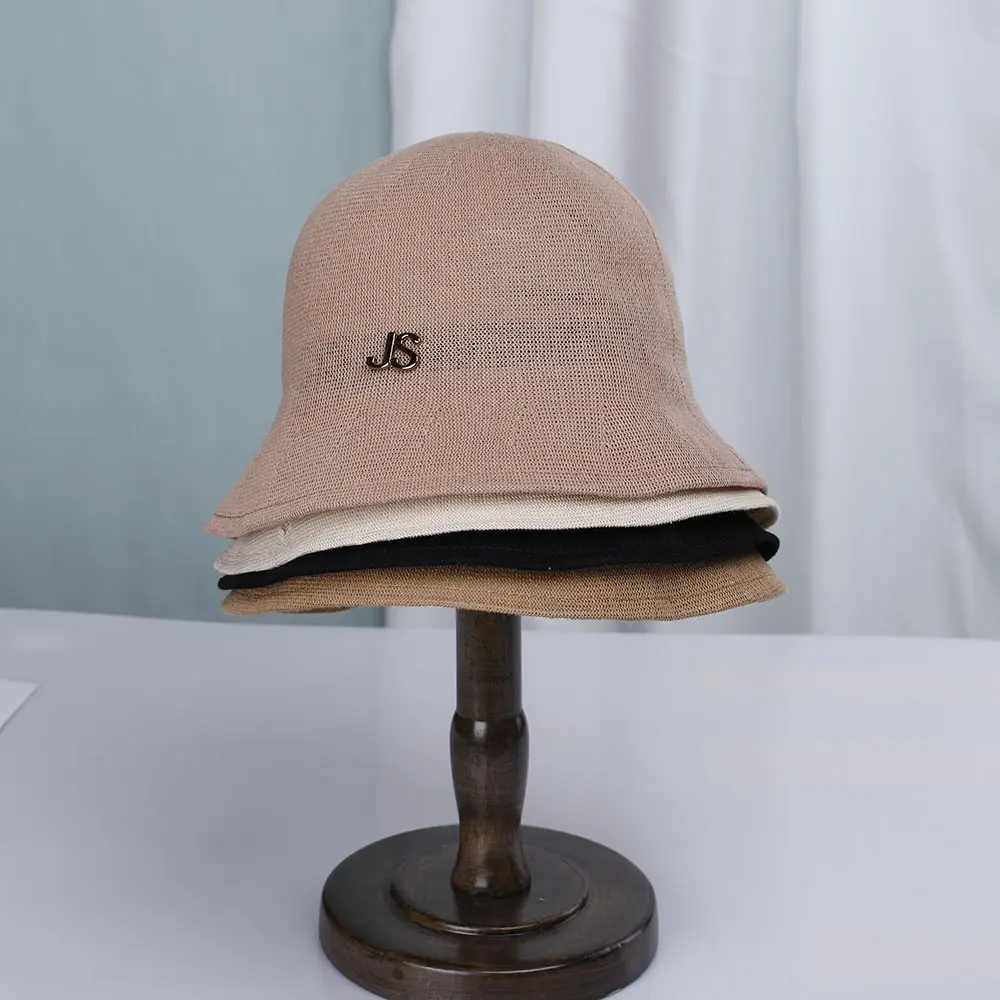 2022 NEW Women's bucket hat with JS accessories caps fashion Panama luxury hat fisherman hat Ladies summer sun Travel Beach Hat