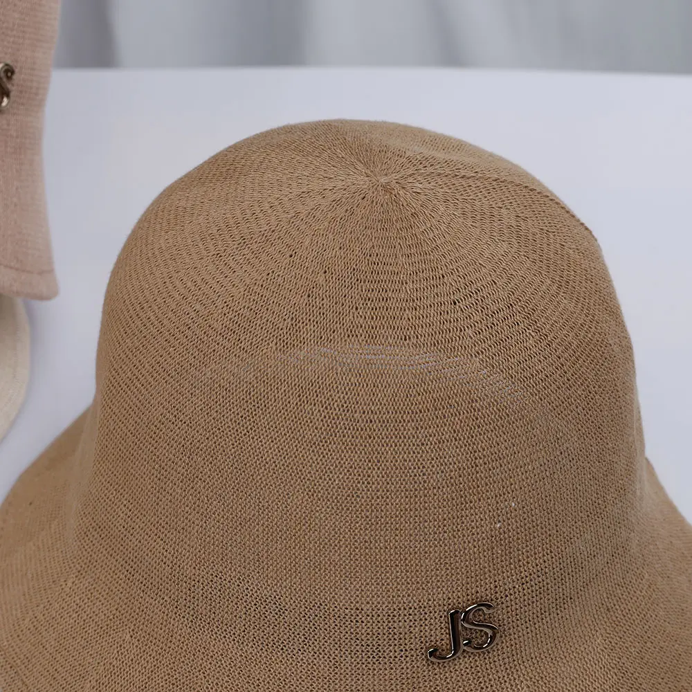 2022 NEW Women's bucket hat with JS accessories caps fashion Panama luxury hat fisherman hat Ladies summer sun Travel Beach Hat