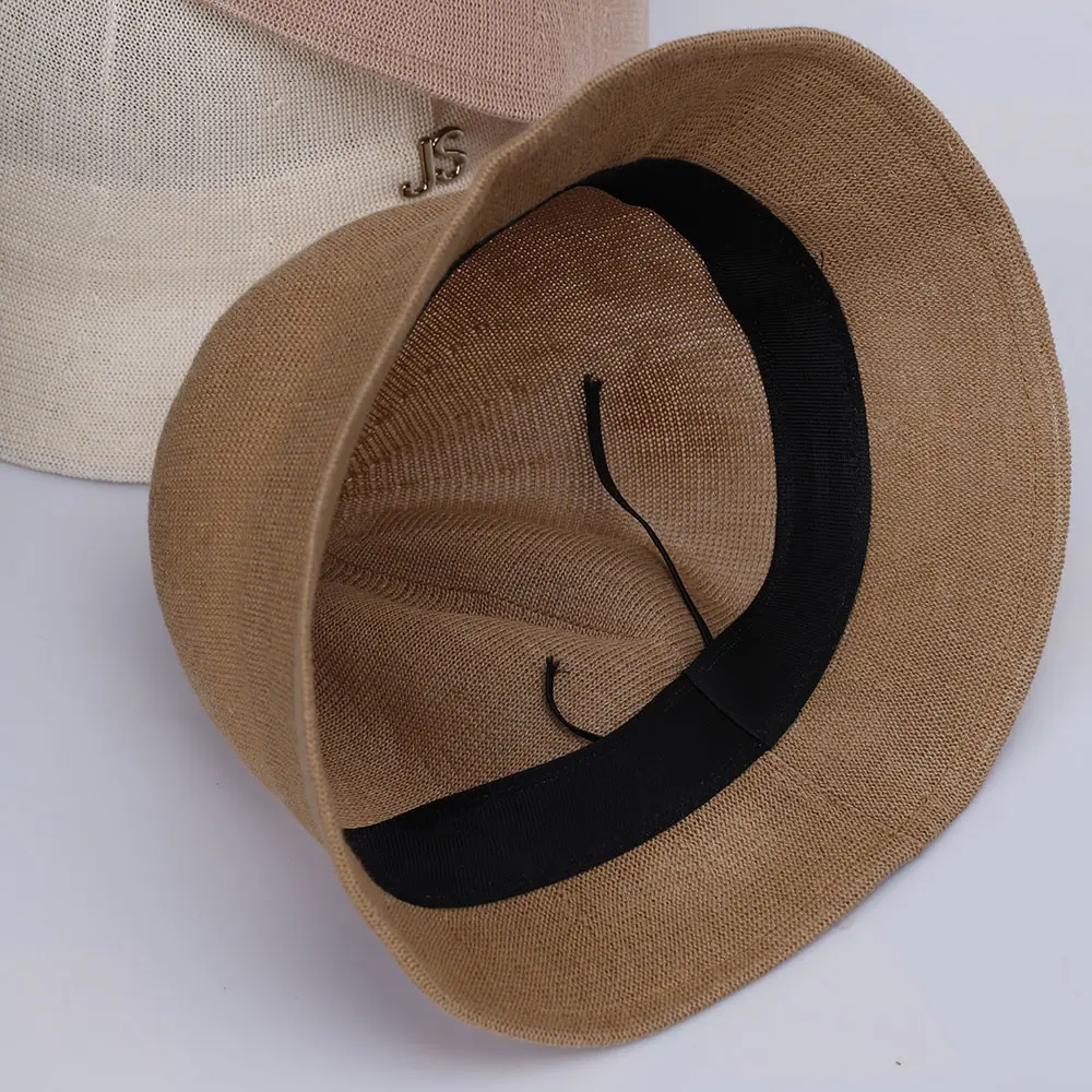 2022 NEW Women's bucket hat with JS accessories caps fashion Panama luxury hat fisherman hat Ladies summer sun Travel Beach Hat