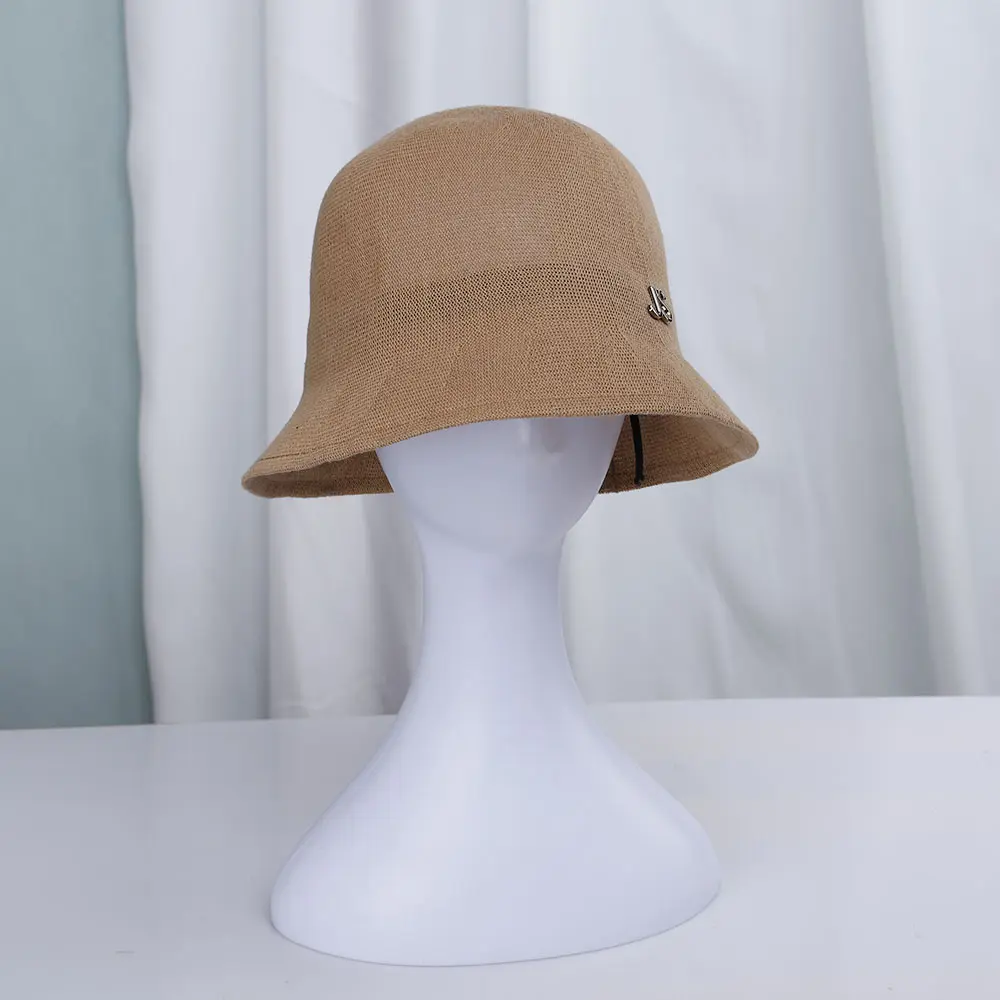 2022 NEW Women's bucket hat with JS accessories caps fashion Panama luxury hat fisherman hat Ladies summer sun Travel Beach Hat