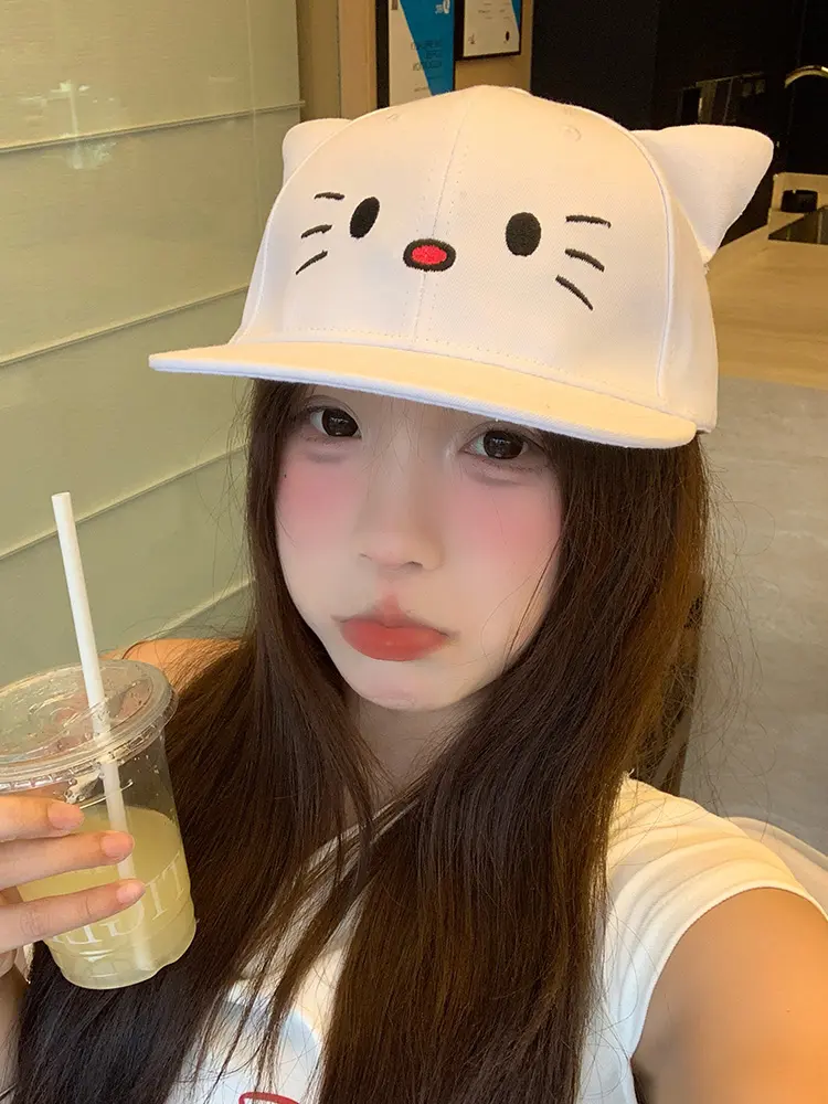 2025 Y2K Hat HelloKitty Japanese Style Cute Cartoon Delicate Peaked Cap NEW Versatile Trend Baseball Cap Personality Fashion hat