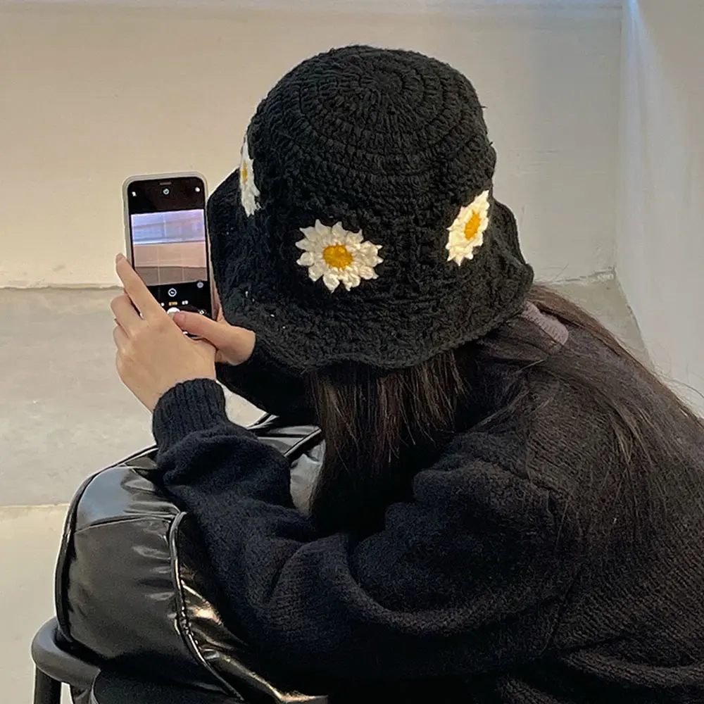 2023 new Crochet hat Women's summer hat Fisherman hat beach hat sun hat Cap female hat women sun hats for women beach sunshade