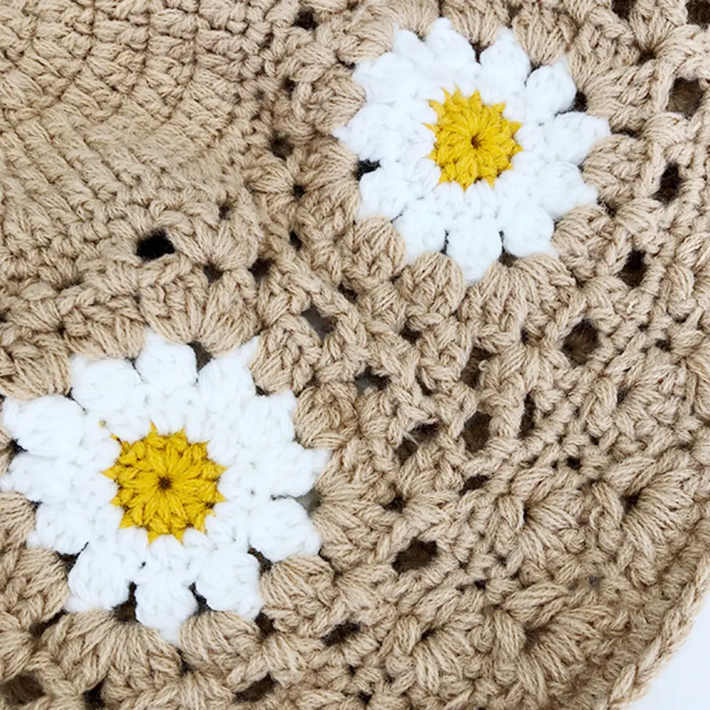 2023 new Crochet hat Women's summer hat Fisherman hat beach hat sun hat Cap female hat women sun hats for women beach sunshade