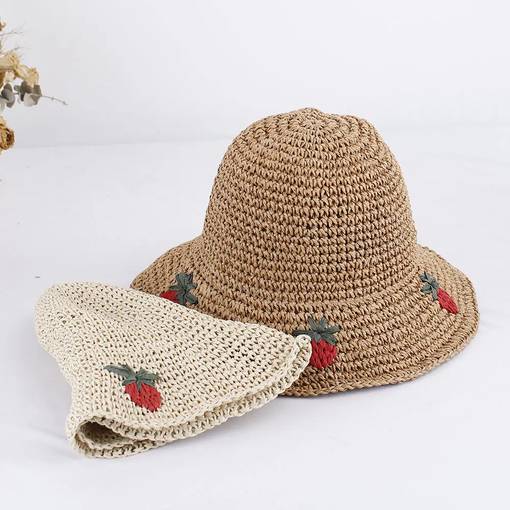 lovers hat beach women's hats for the sun Golf cap summer hat Women's hat strawberry straw hat Bucket hat sun caps Hat for girls