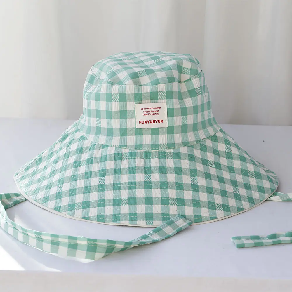 2025 Wide Brim Y2K Sun Hat Women Anti-UV Protection Hiking Fisherman Cap Fold Summer Solid Beach Hat Double sided Sun hat