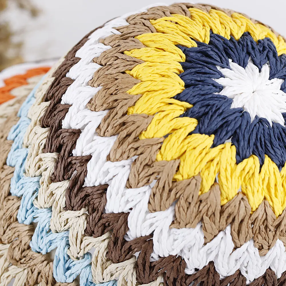 2023 beach sun visor women's hats for the sun Golf cap summer hat Women's hat straw hat Bucket hat rainbow stripe sun hats caps