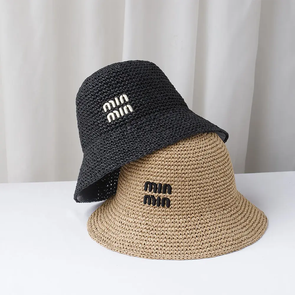 NEW Women Sun Hat Wide Large Brim Beach Hats Womens Summer Straw Hat Foldable Sun Hat Chapeau Femme Beach UV Protection Cap
