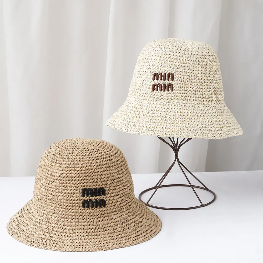 NEW Women Sun Hat Wide Large Brim Beach Hats Womens Summer Straw Hat Foldable Sun Hat Chapeau Femme Beach UV Protection Cap