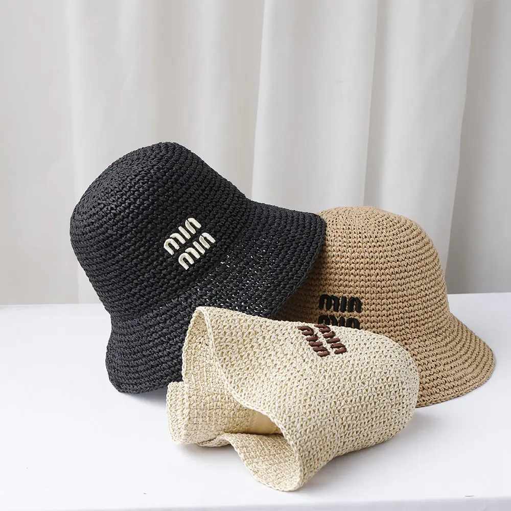 NEW Women Sun Hat Wide Large Brim Beach Hats Womens Summer Straw Hat Foldable Sun Hat Chapeau Femme Beach UV Protection Cap