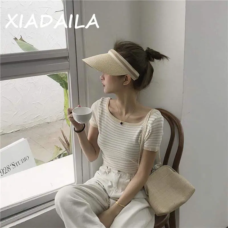2022 hot sale Summer lady Empty Top Sun Visor Hat Summer straw Wide Brim Sun Caps UV Protection Hat For Men And Women Beach hat