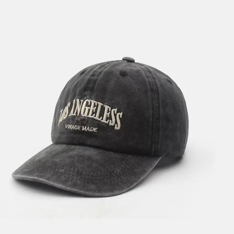 Washed cotton mesh breathable baseball cap made old light board caps men and women tide spring and summer hat women