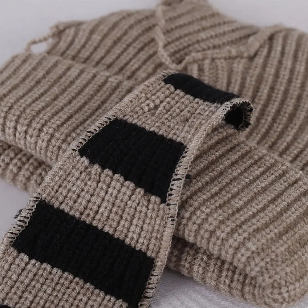 2023 new fashion Winter Skullies Cute Women fox's tail Knitted Costume Beanie Hats Splicing colors Gift Hip-hop Cap