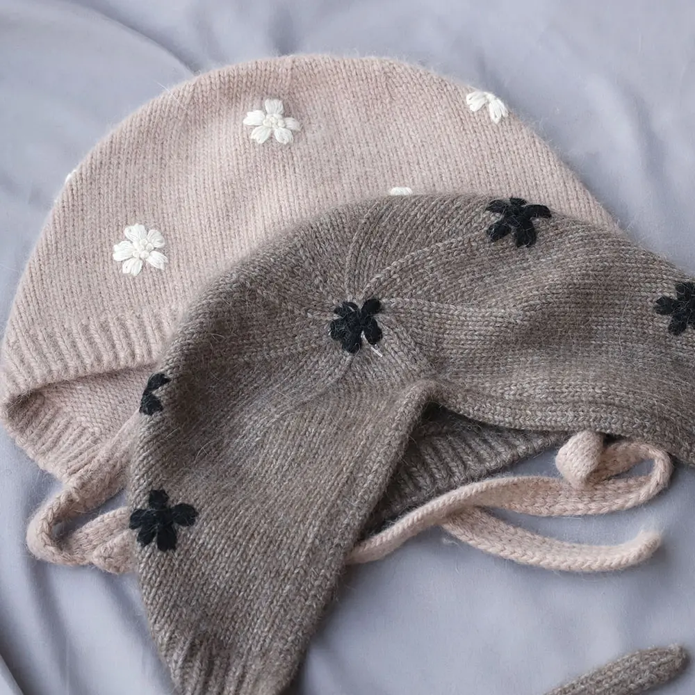 outdoor deep hat ears with ears hat men's soviet hat wtaps hat for  women's winter hat Rattan hat Fur hat fleece knit Cute hat