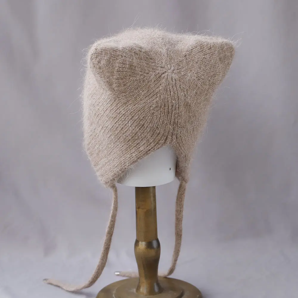Cashmere hatoutdoor deep hat with ears soviet hat wtaps hat for  women's winter hat Rattan hat Fur hat Cute hat fleece knit hat
