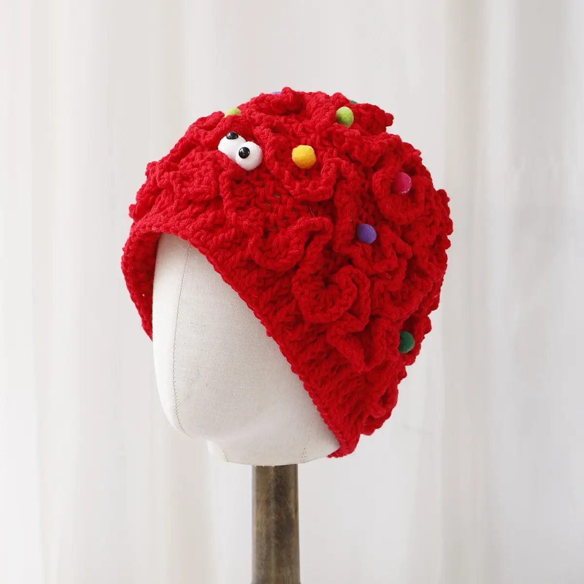 2024 Square Cashmere Fashion Autumn Winter Fur ball Plush Fisherman Hat Soft Warm Thick caps men Winter hats woman Cap male Caps
