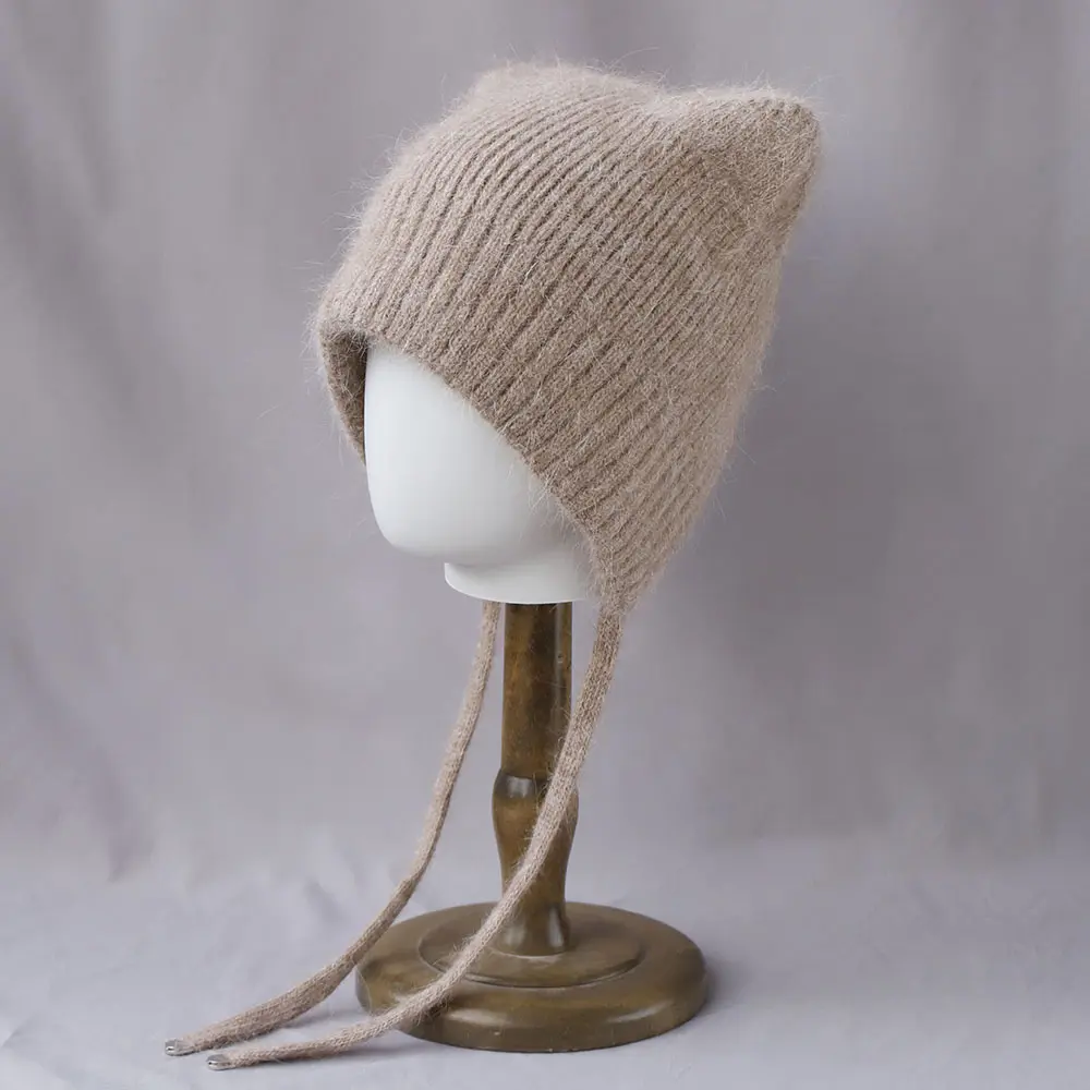 Cashmere hatoutdoor deep hat with ears soviet hat wtaps hat for  women's winter hat Rattan hat Fur hat Cute hat fleece knit hat