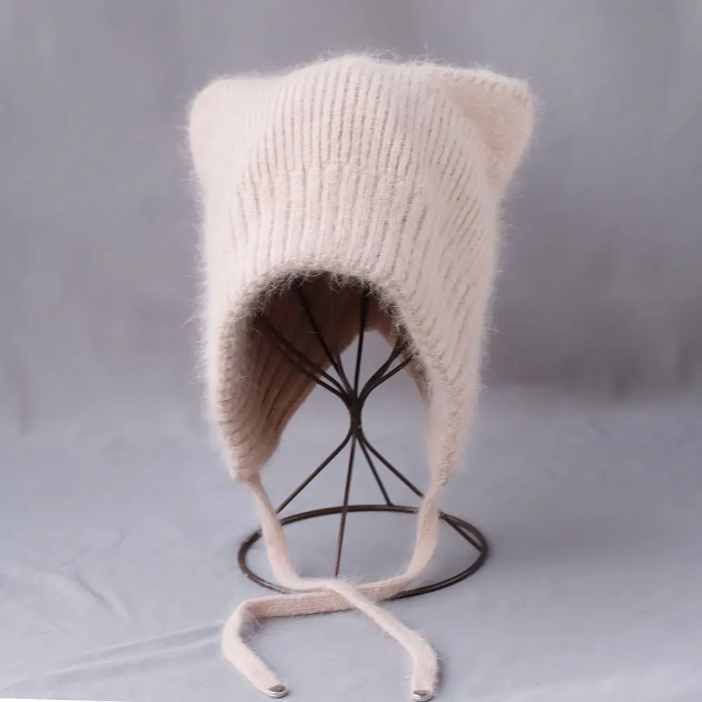 Cashmere hatoutdoor deep hat with ears soviet hat wtaps hat for  women's winter hat Rattan hat Fur hat Cute hat fleece knit hat