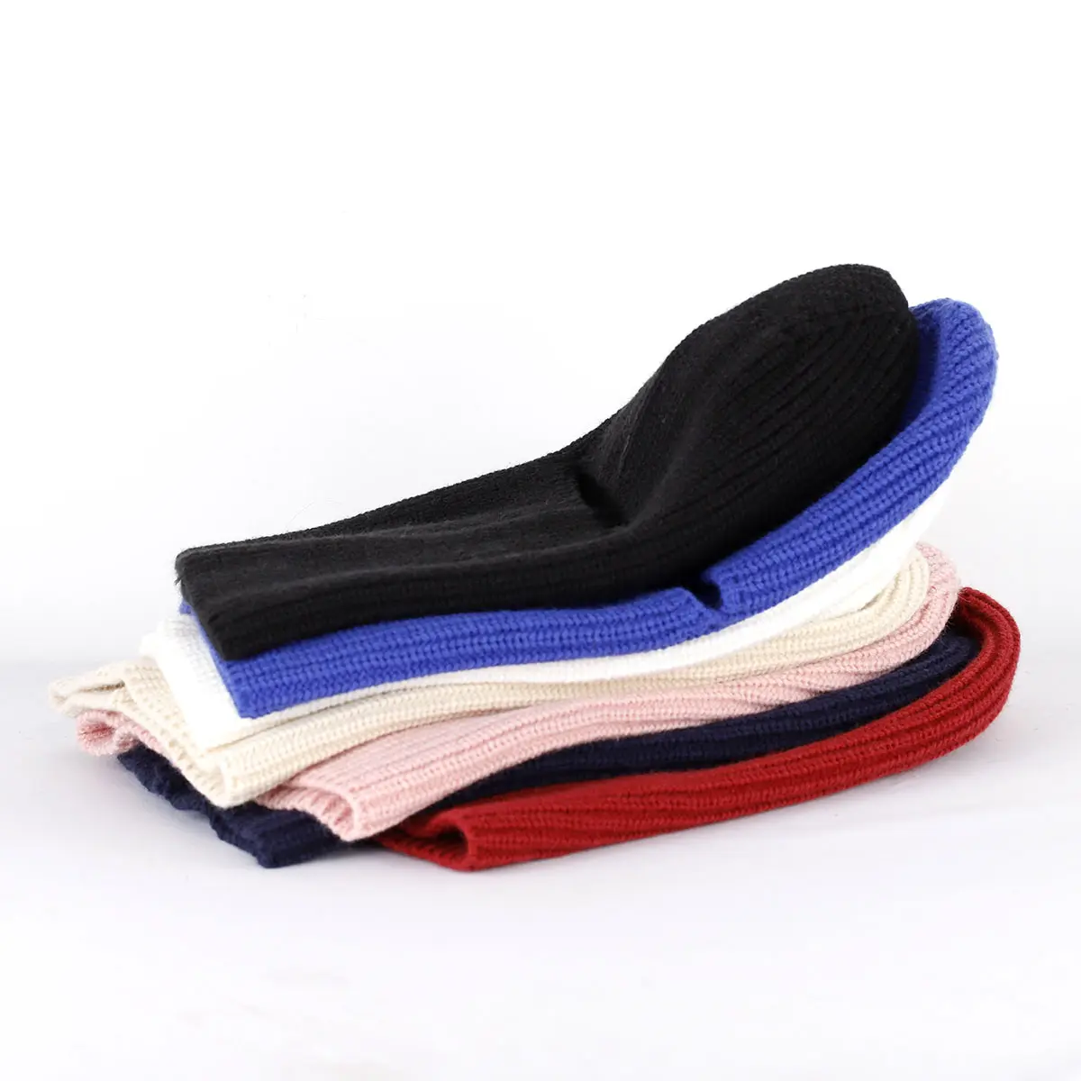 2023 suit sonw warm hat mask hat Big caps Candy colored wool hat Knitted hat skiing cap Big hat y2k warm hat Thick gentle hat