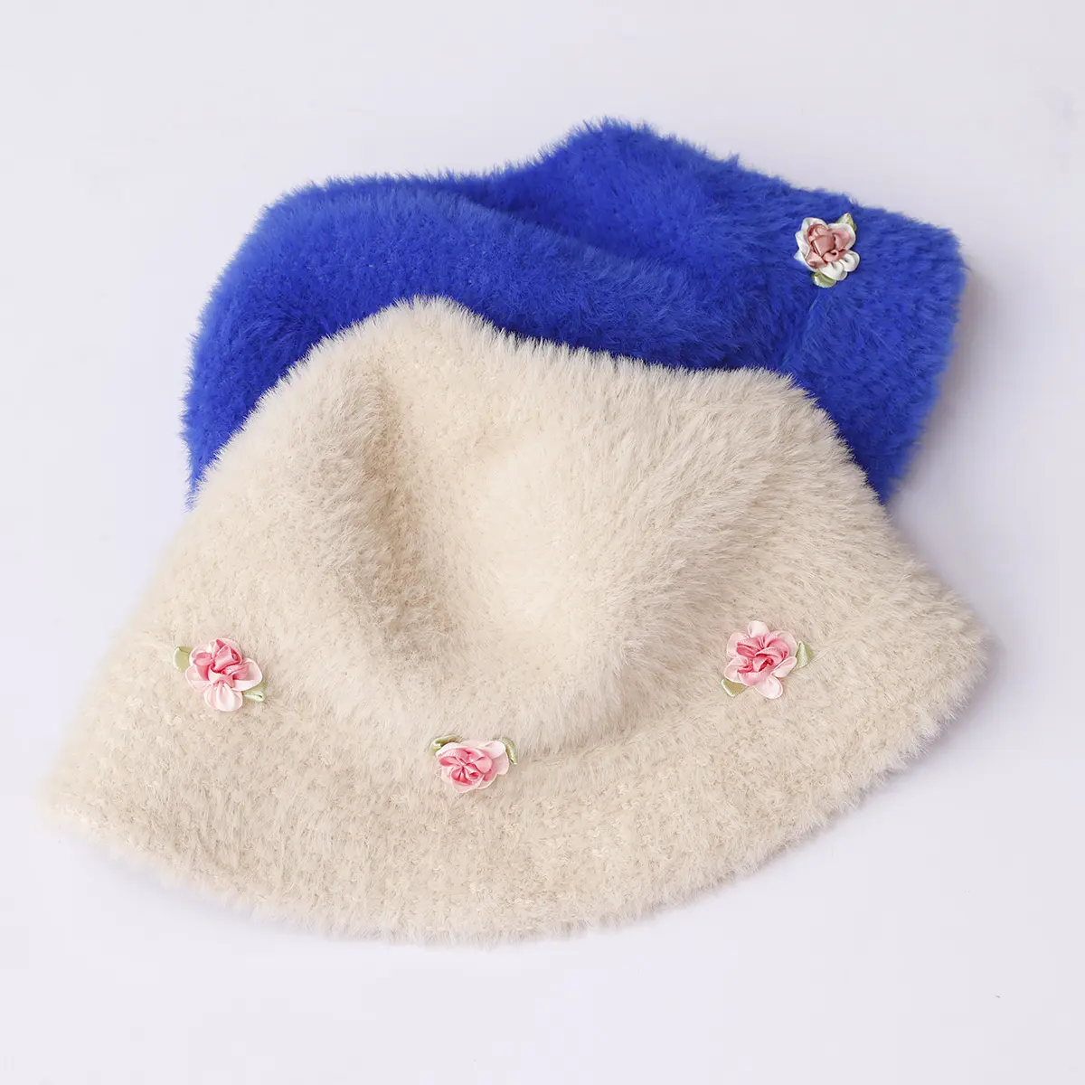 2024 Winter crochet hat warm Vintage women's hat Woolen Hat Women's Personalized handmade hat Hat Knitted Fisherman Bucket Hats