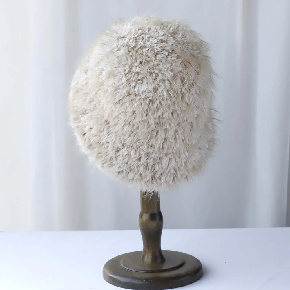 2024 Fashion Tassel pendant Colorful Woolen Hat Women's Autumn and Winter Cute Handmade Plush Hat Knitted Fisherman Bucket Hats