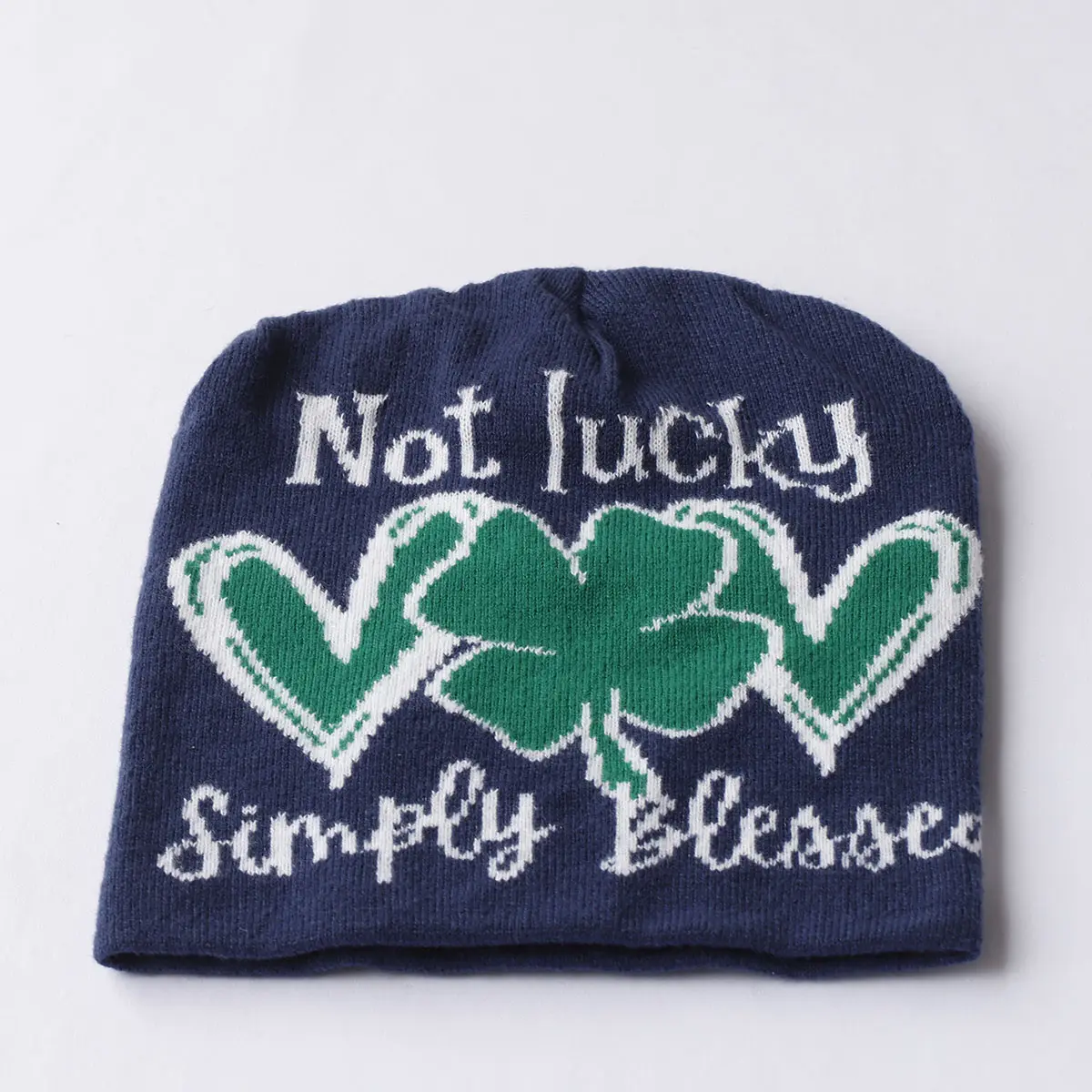 Clover luckySki cap new cool popular winter knitted Toddler beanie hats Embroidery Knitted Hat y2k acrylic hip hop dice hat caps