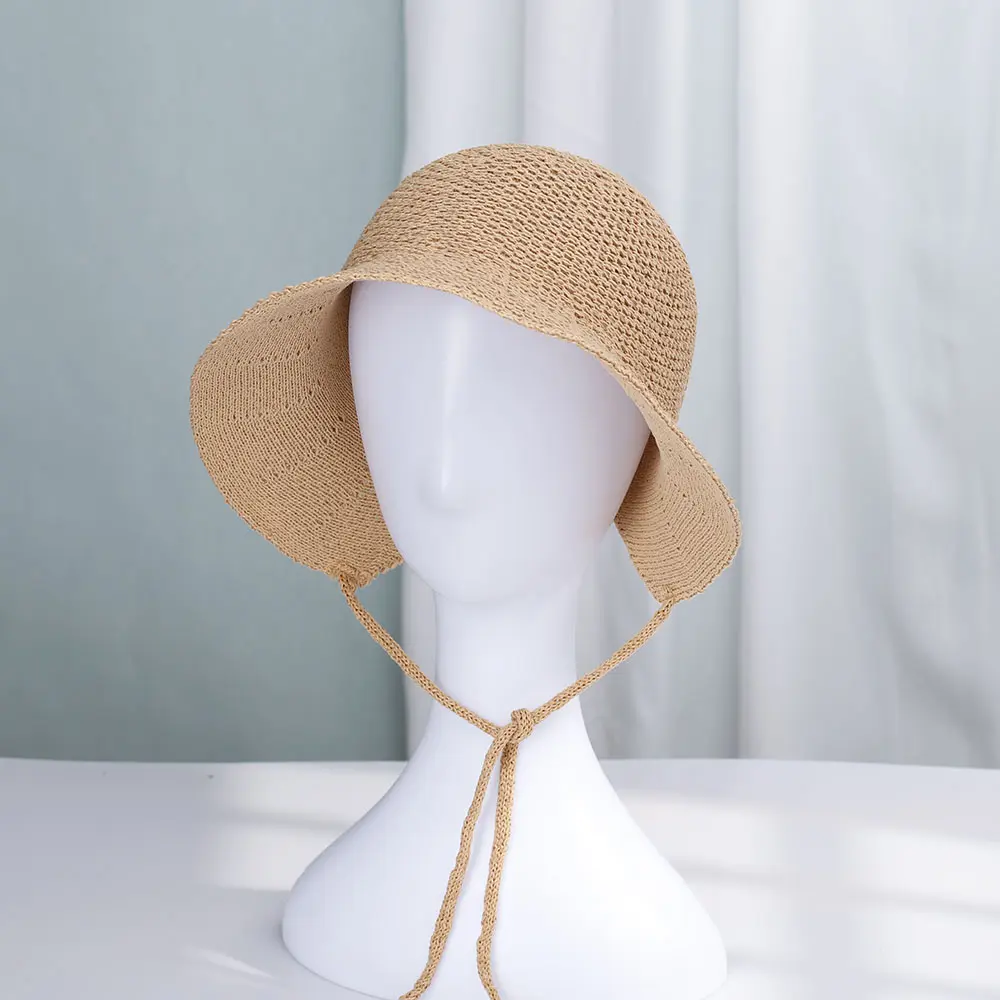 2022 NEW Womens Straw Hats Panamas UV Protection Sun Visor Beach Hats fashion Visors Foldable Female Women's summer hat