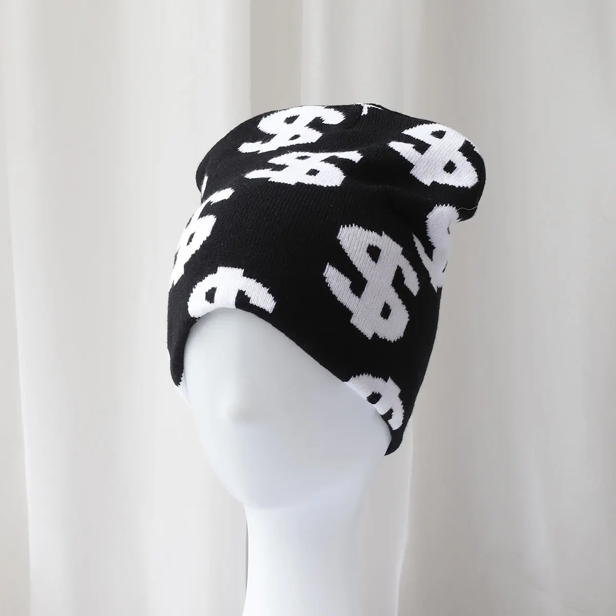 Coin Fun hatSki cap new cool popular winter knitted Toddler beanie hats Embroidery Knitted Hat y2k acrylic hip hop dice hat caps