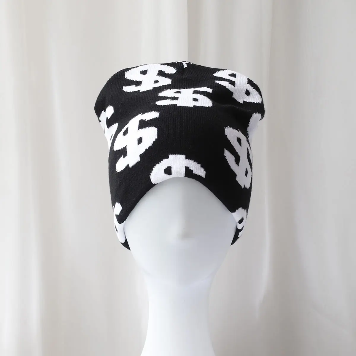 Coin Fun hatSki cap new cool popular winter knitted Toddler beanie hats Embroidery Knitted Hat y2k acrylic hip hop dice hat caps