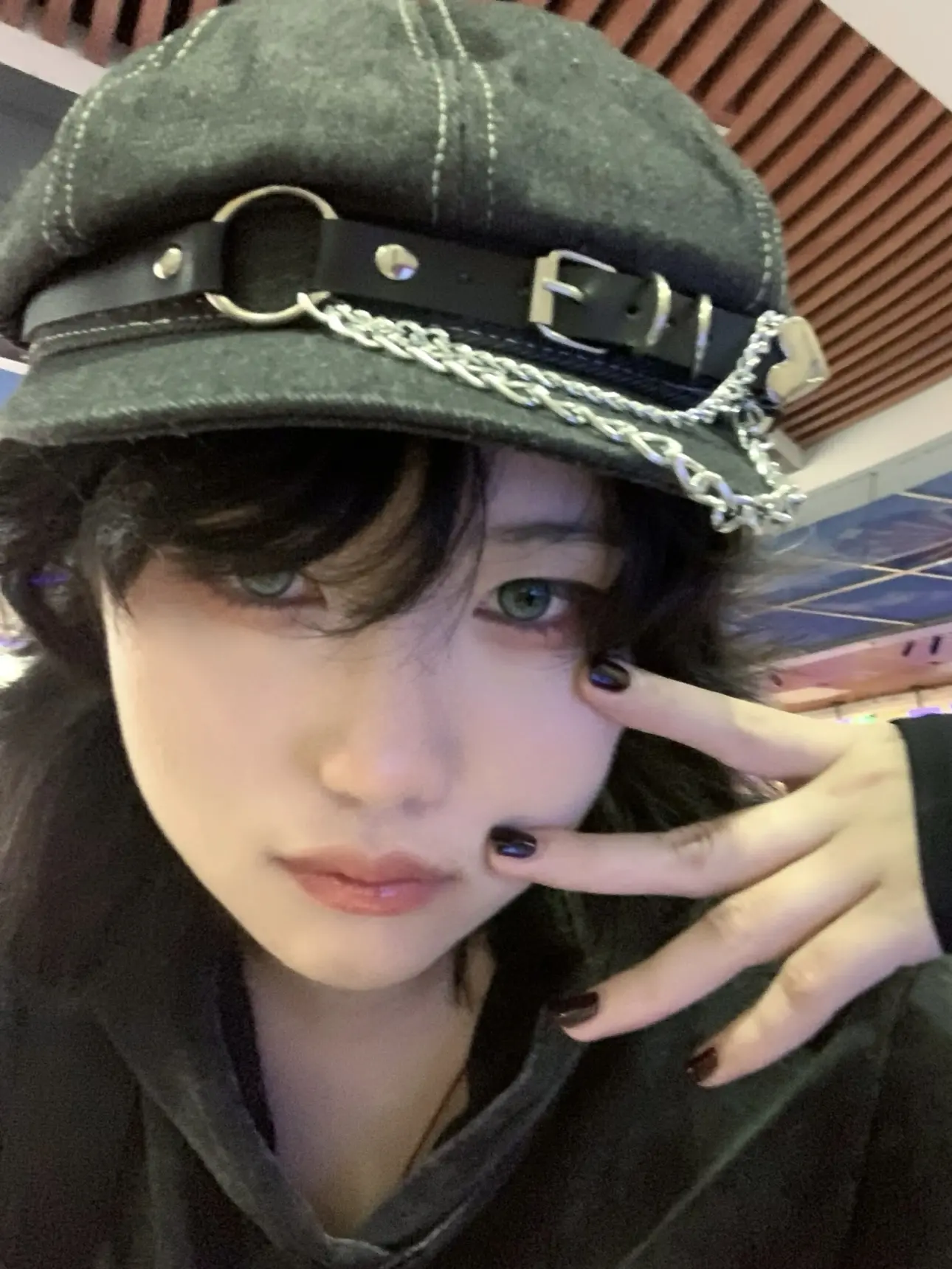 2025 fashion hip hop Customized Harajuku Gothic Lolita Beret Hat Y2K Punk Lace Bow Decorative Handmade Sun Hatfor Girls