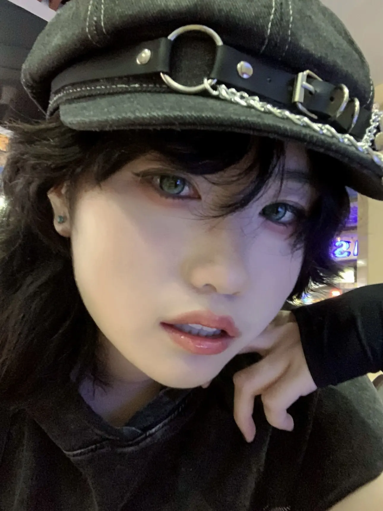 2025 fashion hip hop Customized Harajuku Gothic Lolita Beret Hat Y2K Punk Lace Bow Decorative Handmade Sun Hatfor Girls
