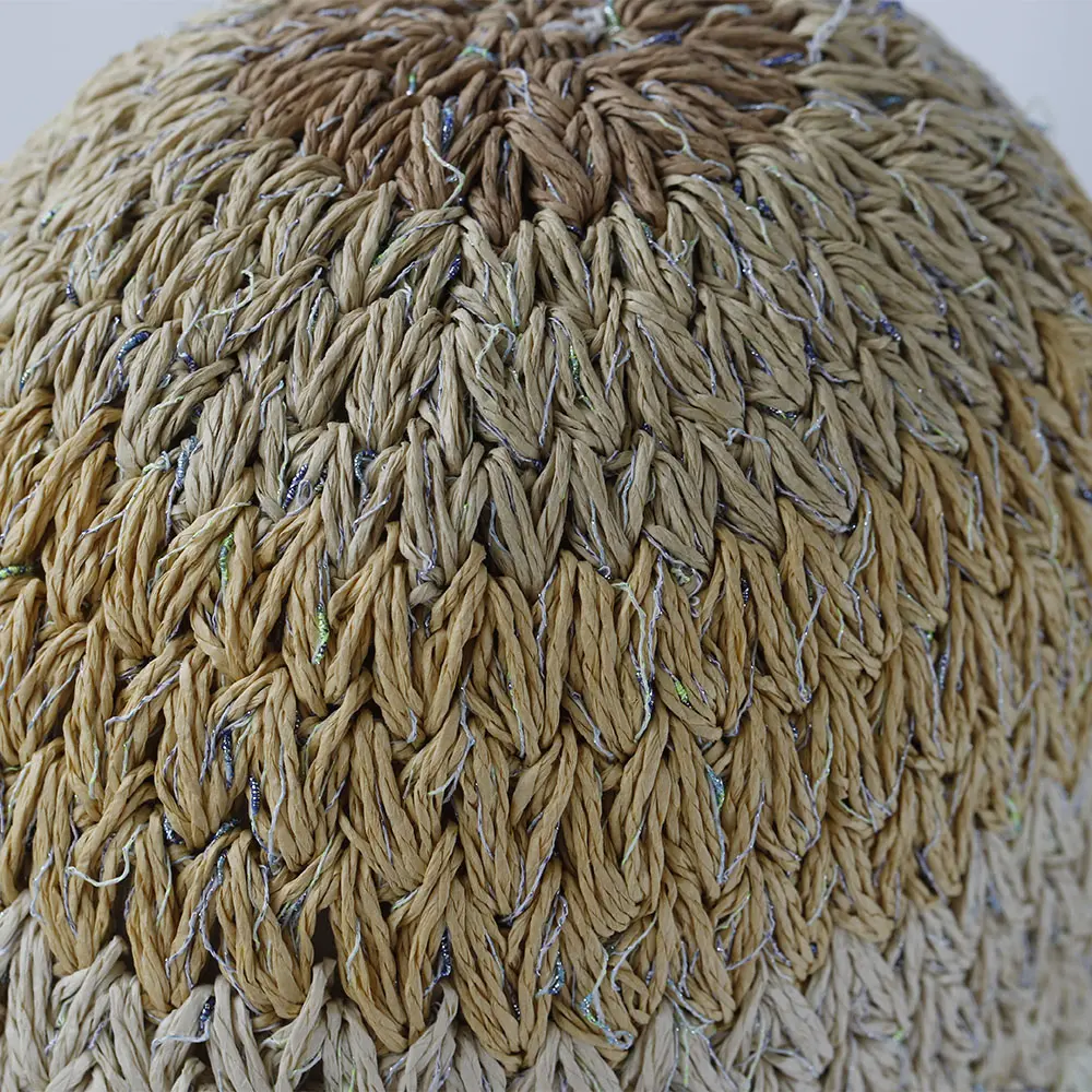 Tie Dyeing Geography Series sun hat bucket hat Multicolor Foldable Sun Crochet Hat For Beach Travel Vacation handmade straw hat