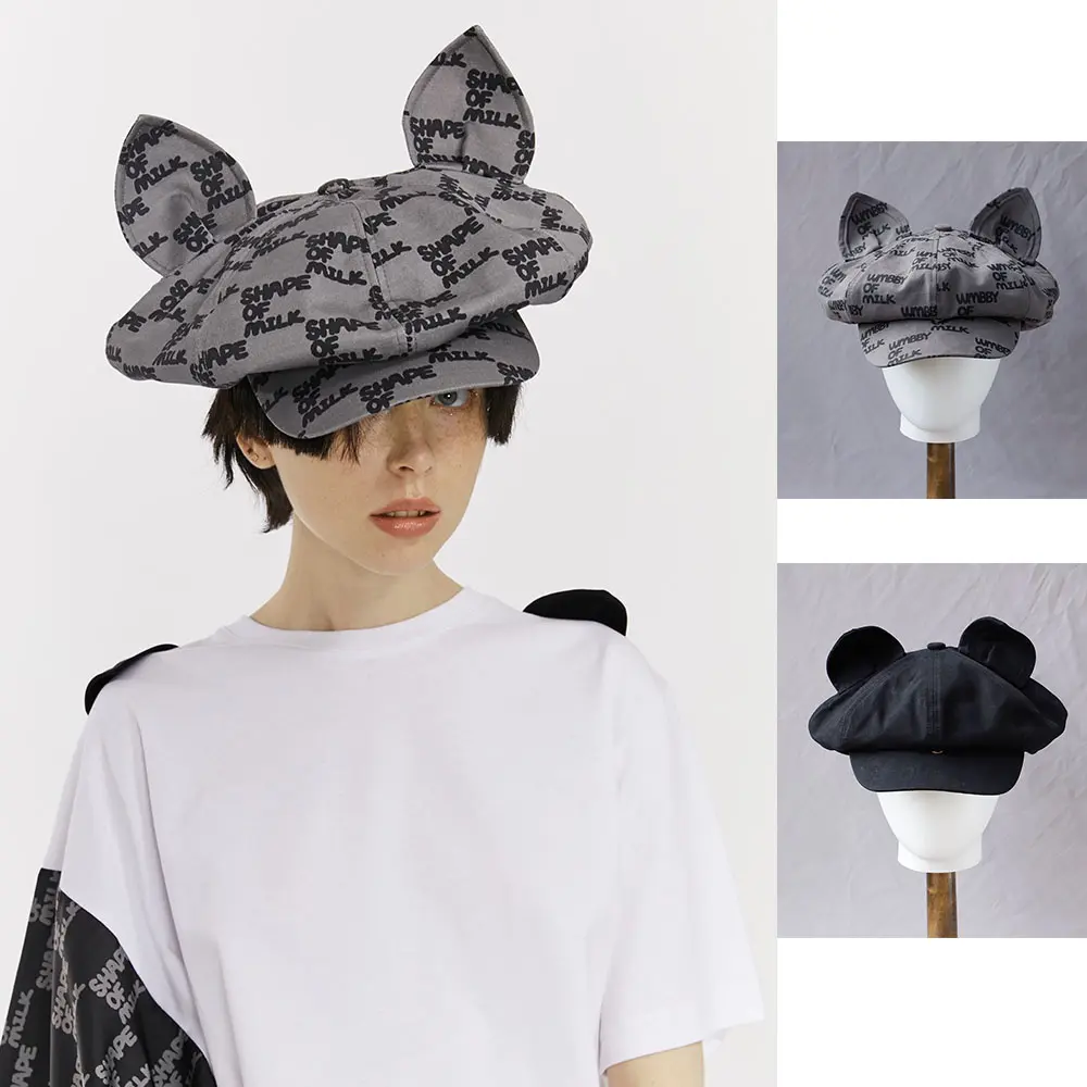 2025 NEW cool fashion y2k Hot Girl Rabbit Ears Cowboy Beret Hat Hip Hop Cap Women Men Party Team Baseball Cap