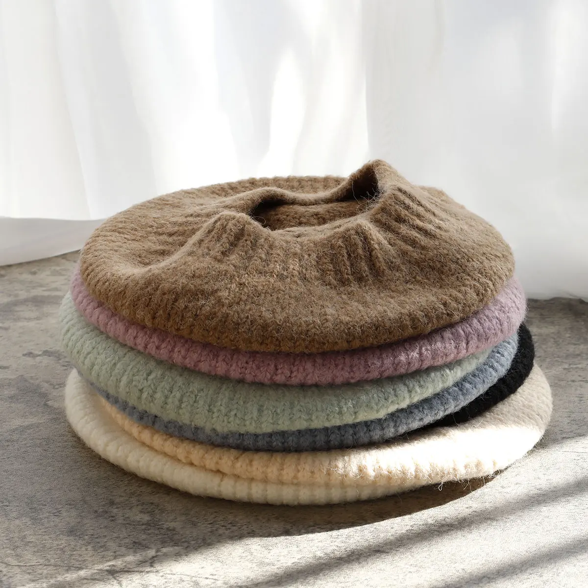 elegant women's Caps ladies hat Cashmere knitting beret hats for women Beret man Women's hat winter hats woman Beret for girls