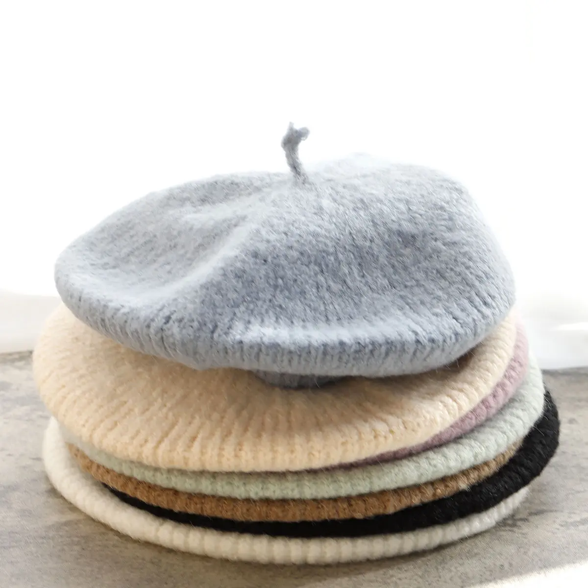 elegant women's Caps ladies hat Cashmere knitting beret hats for women Beret man Women's hat winter hats woman Beret for girls