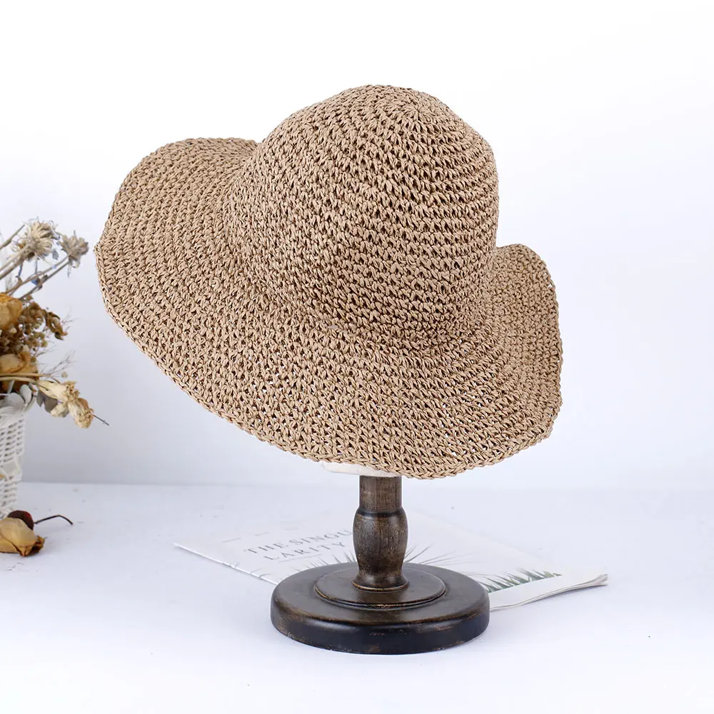 2023 Women's summer Beach cap hat pure color bucket hat cool women's hats for the sun sun hat Straw hat Hat for girl Hiking hat