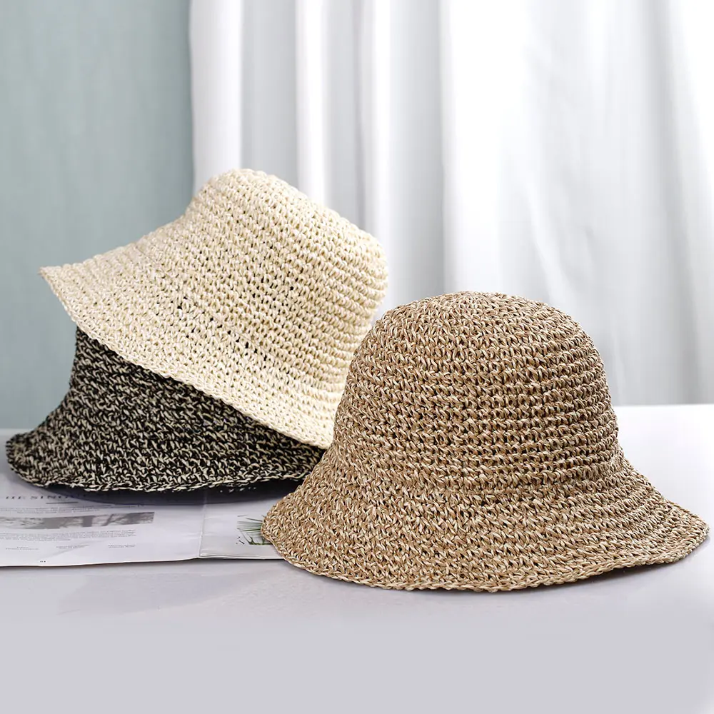 2022 Color mixing simplicity caps Women's summer hat Women's cap Straw hat Golf cap sun hats Men's panama hat beach Women hat